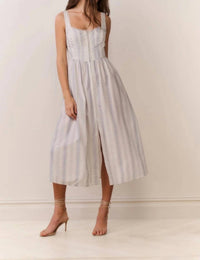 Loveshackfancy - majory cotton bustier midi dress