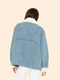 XIRENA Edwin Jacket in twilight blue - women's jacket - detail view