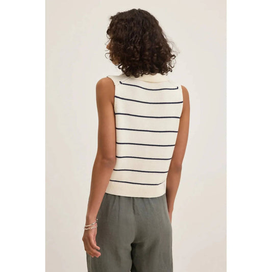 Velvet By Graham & Spencer - Nayla Cotton Cashmere Sweater Vest