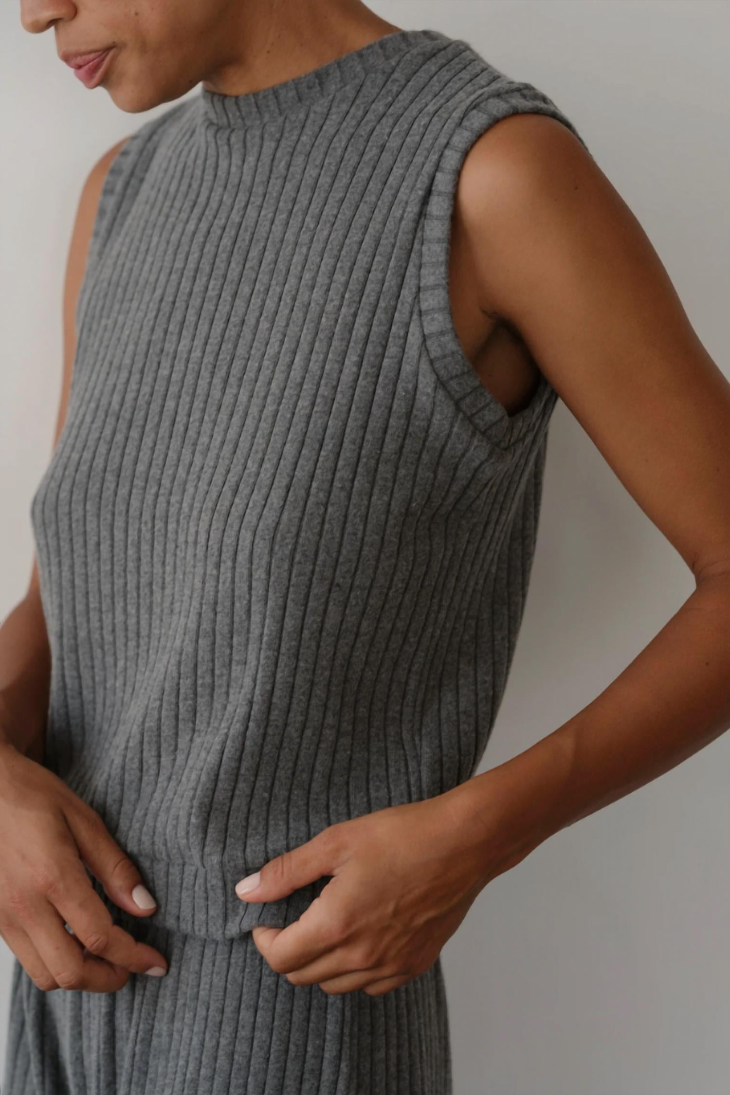 Donni. - Sweater Rib Shell Tank Top