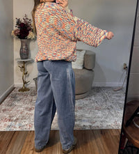 Easel - Bridget Popcorn Knit Multicolor Sweater