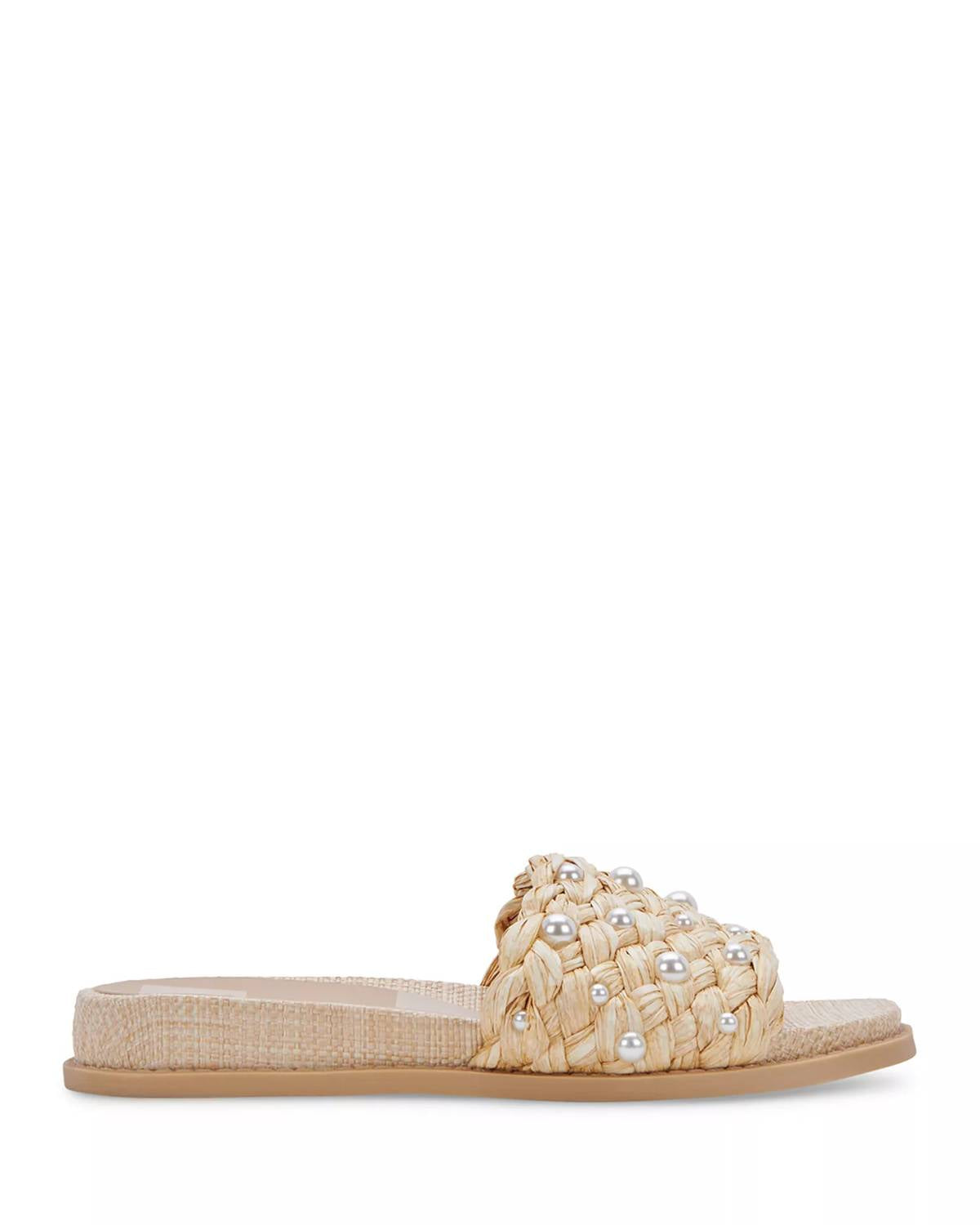 Dolce Vita - Women's Grazie Pearl Slip On Woven Slide Sandals