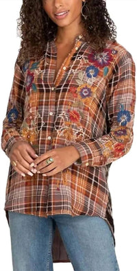 Johnny Was - Olivia Velvet Back Oversized Shirt