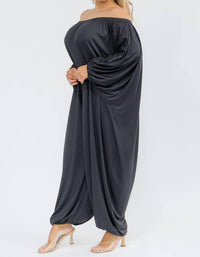 Karen T Design - Long Sleeve Harem Jumpsuit - Plus