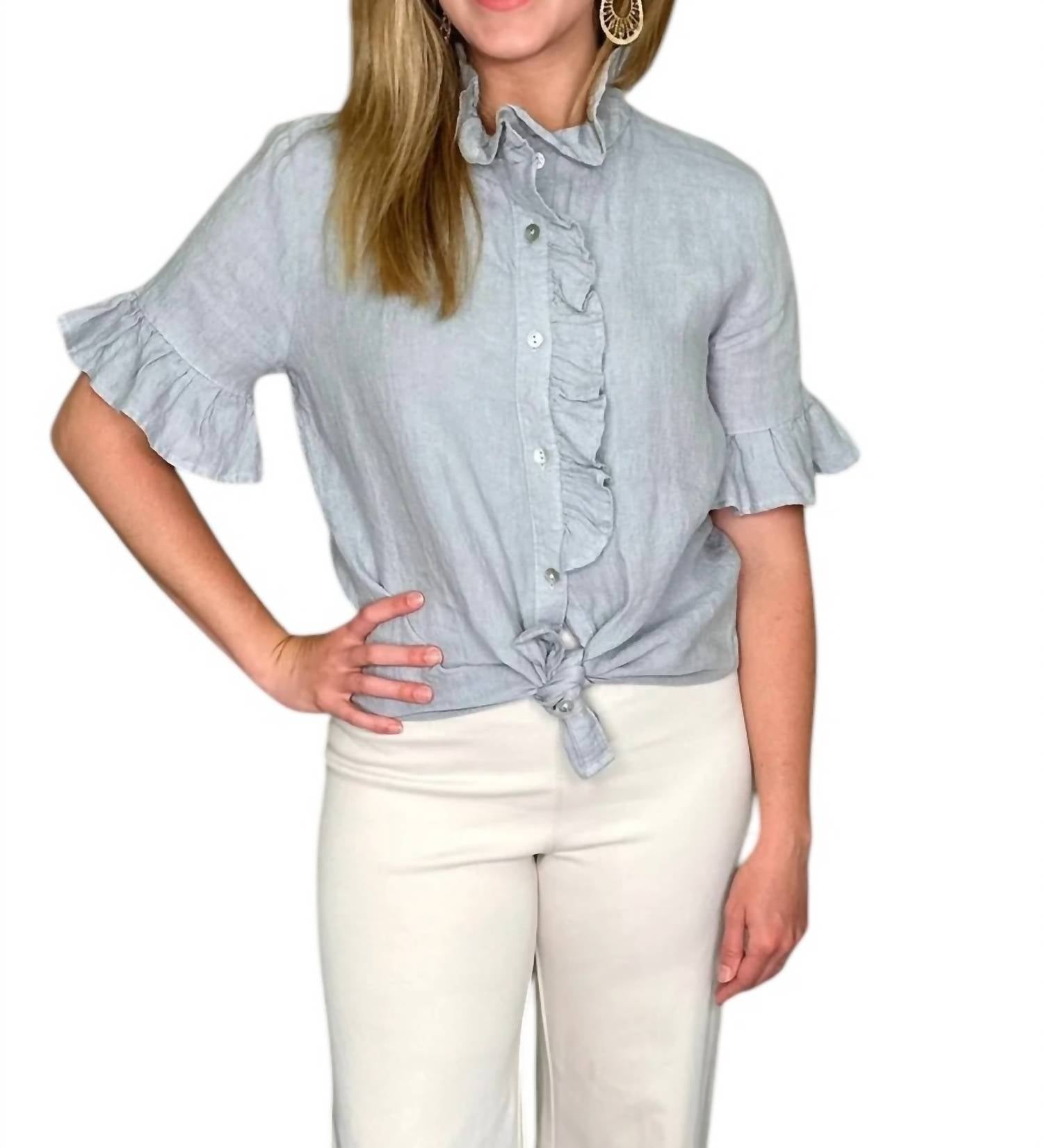 Ivy Jane - Cross Eyed Linen Top