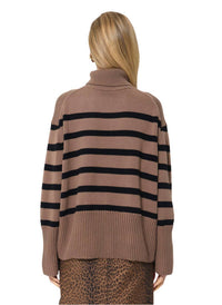 Tara Jarmon - Pacome Striped Turtleneck Sweater