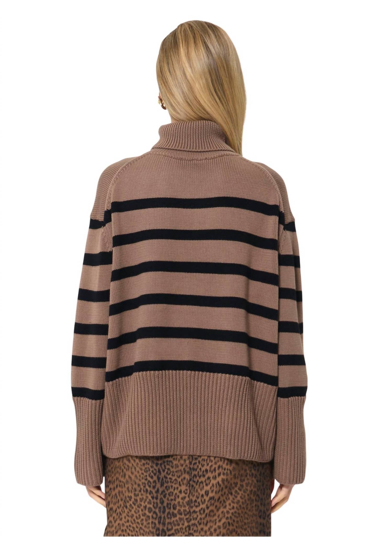 Tara Jarmon - Pacome Striped Turtleneck Sweater