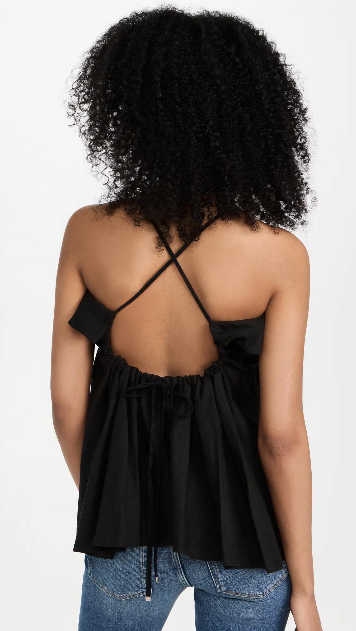 JAYCE LINEN LACED EMPIRE TOP