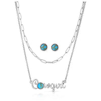 Montana Silversmiths Women's Essentials Jewelry Set in turquoise - women's jewelry