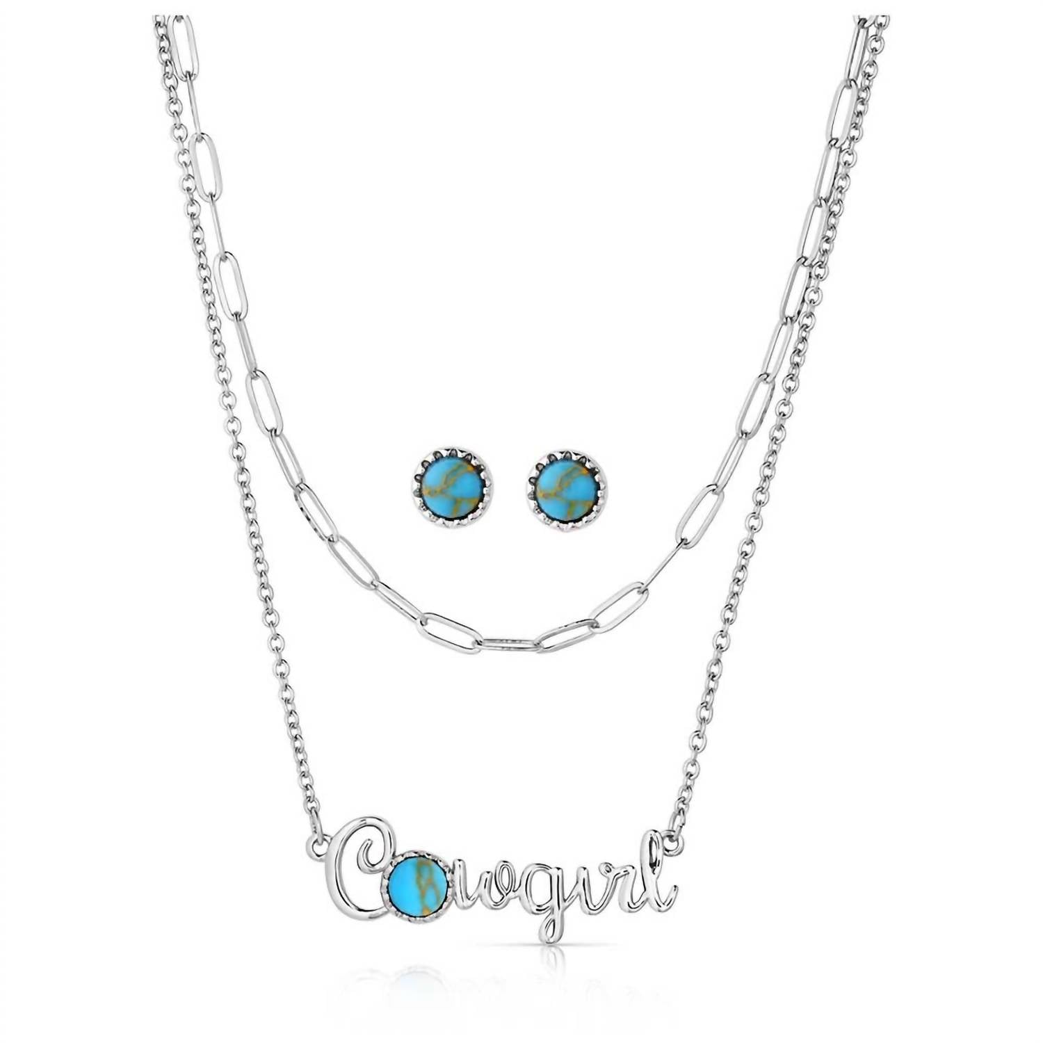 Montana Silversmiths Women's Essentials Jewelry Set in turquoise - women's jewelry