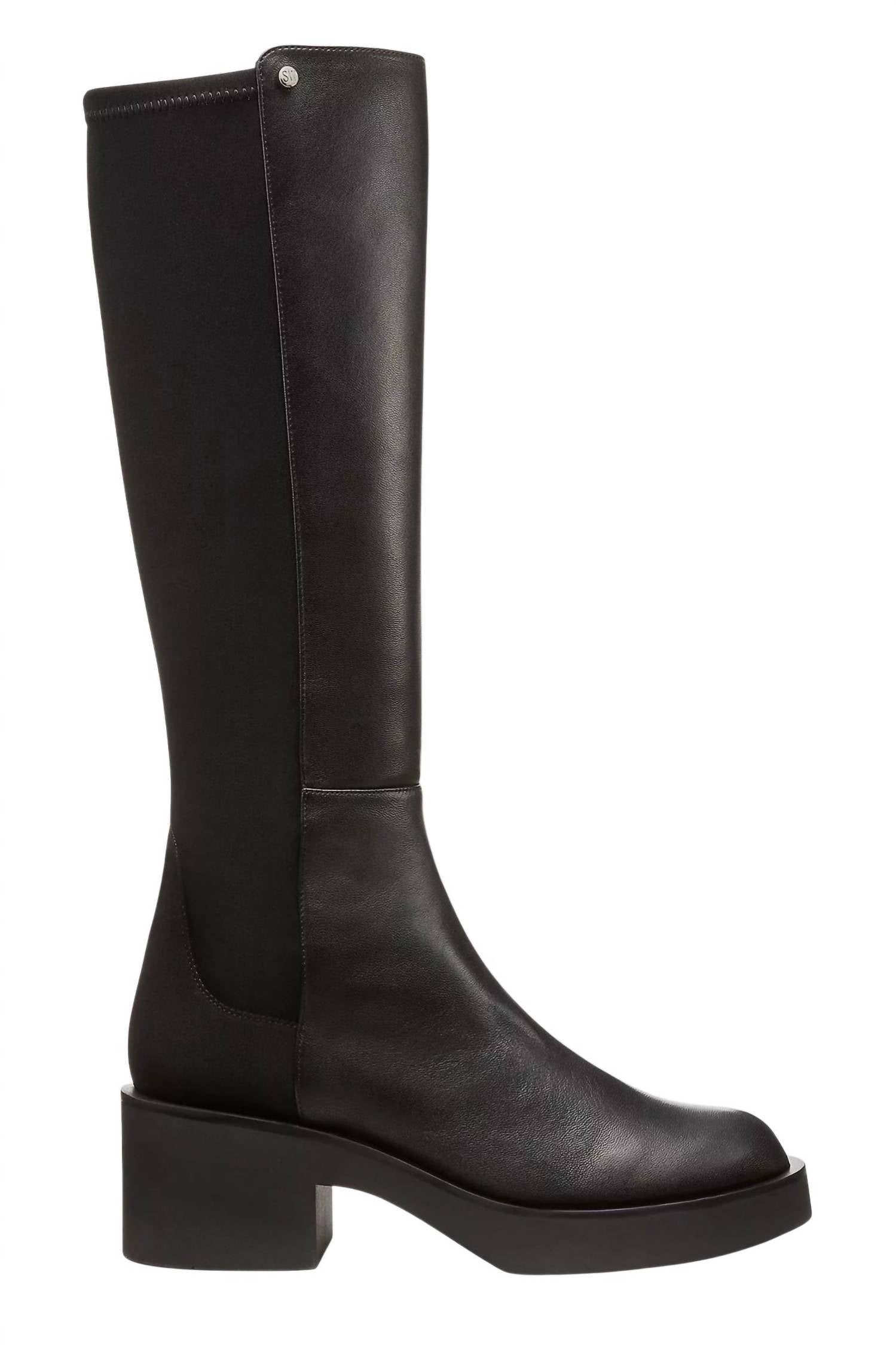STUART WEITZMAN Women's Gotham Leather Knee-high Boots in black - women's shoe - alternate view