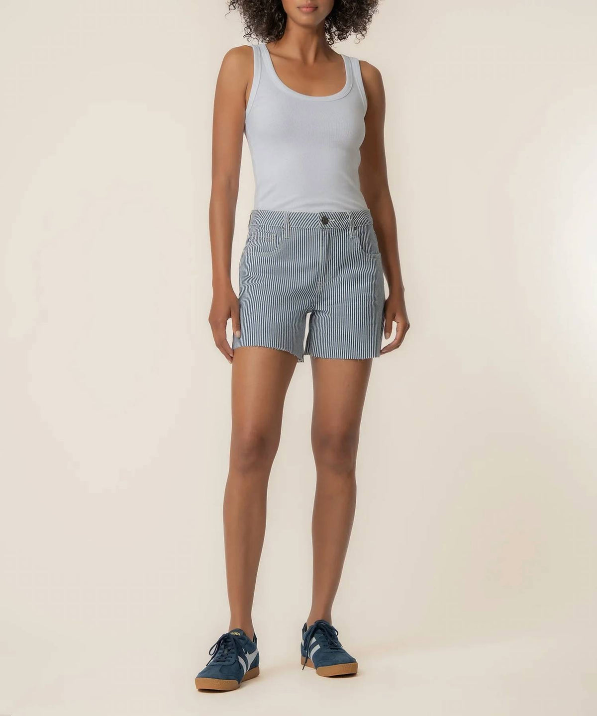 Kut From The Kloth - Jane Railroad Stripe Short
