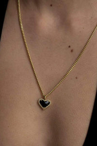WHITNEY GEMSTONE HEART NECKLACE