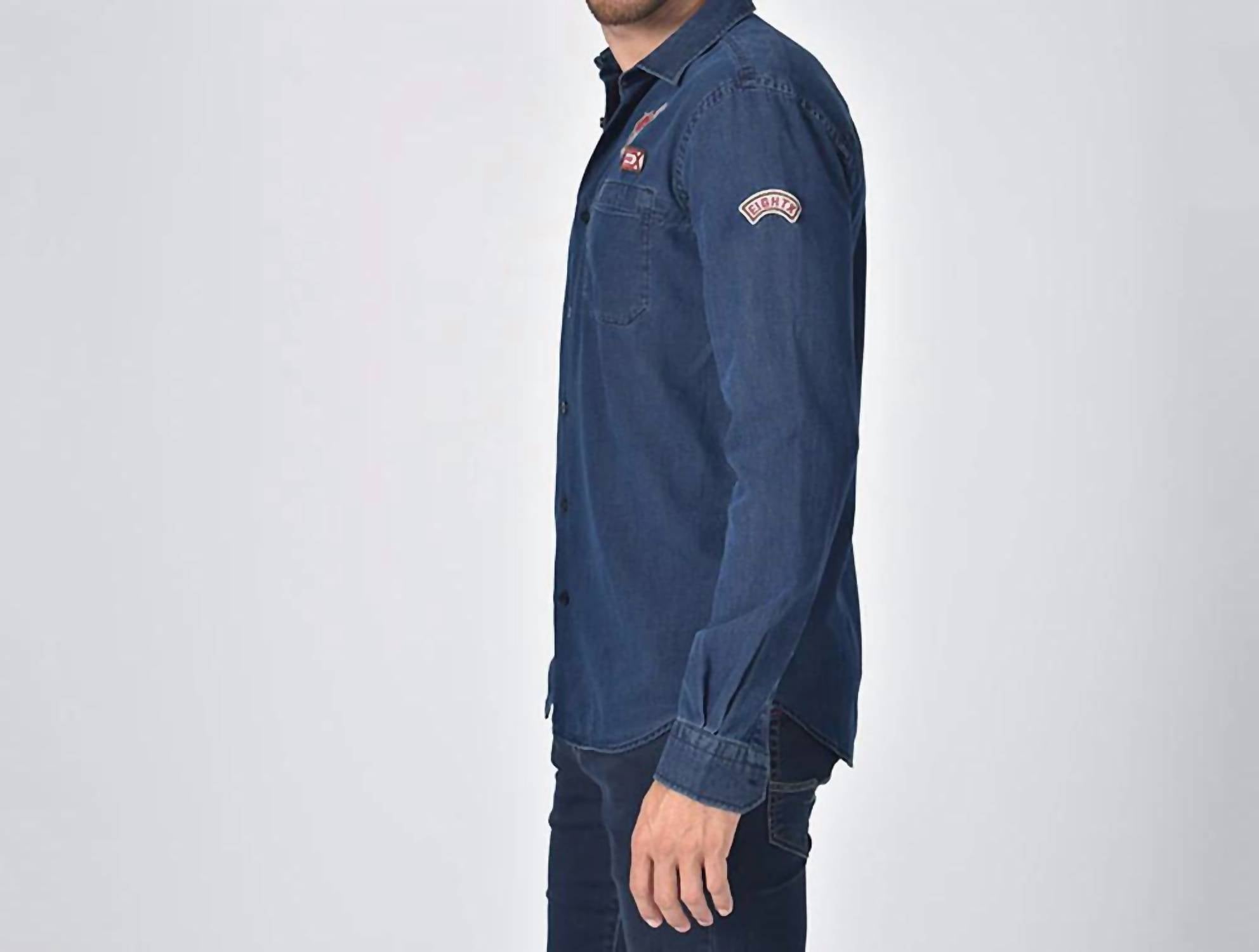 Eight X - Denim Super Patch Button Down Shirt