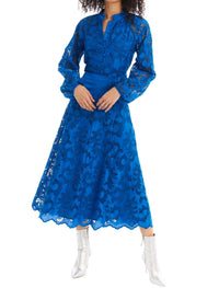 ALLISON NEW YORK Adeline Blouse in cobalt - women's blouse