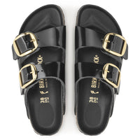 BIRKENSTOCK Women's Arizona Big Buckle Sandals in high shine black 1 - women's sandal - detail view