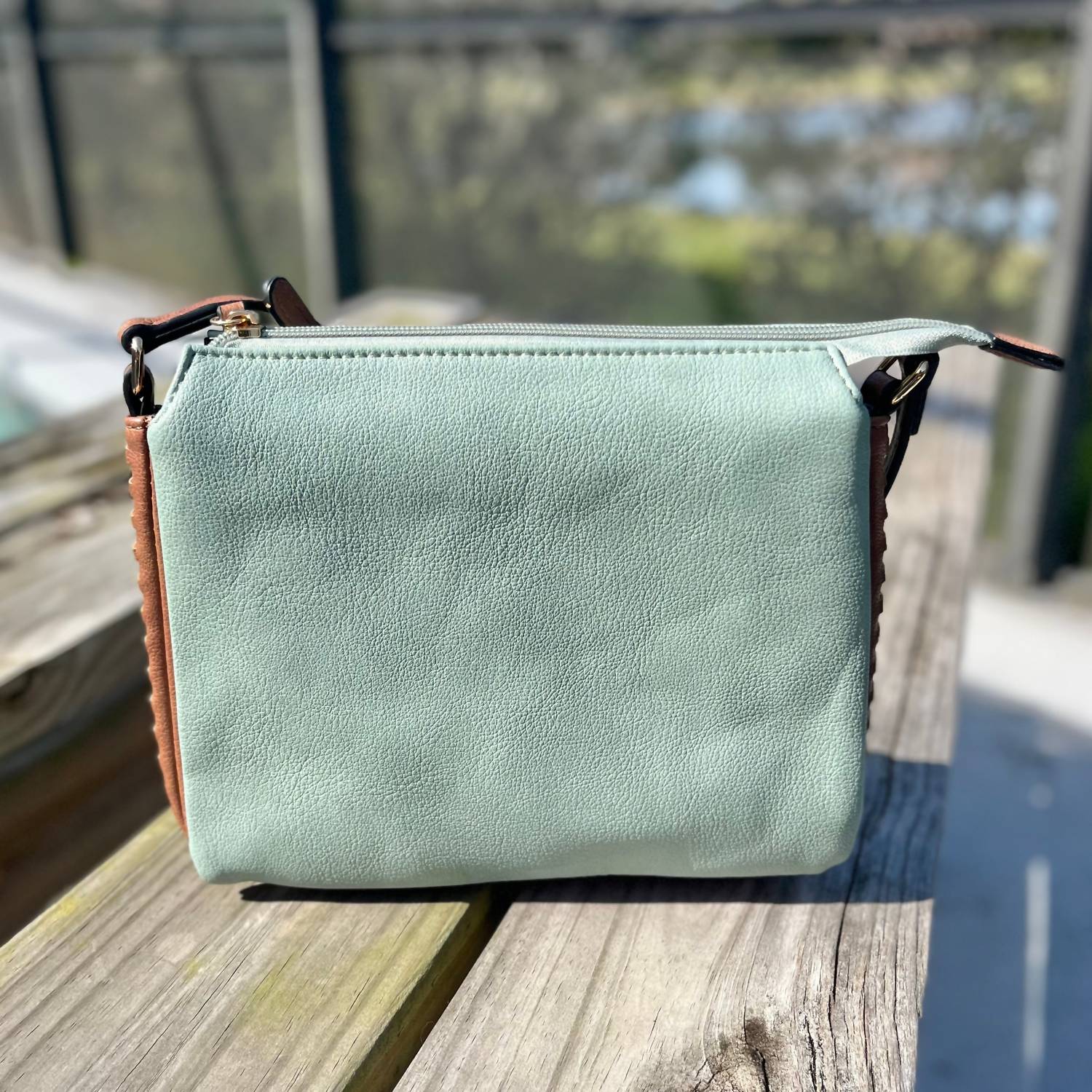 Jen & Co. - Women's The Sabrina Two Tone Crossbody Bag