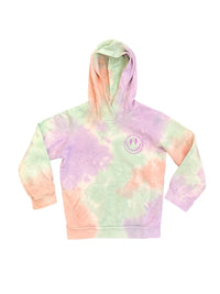 Tiny Whales - Girl's Kaleidoscope Smiley Hoodie