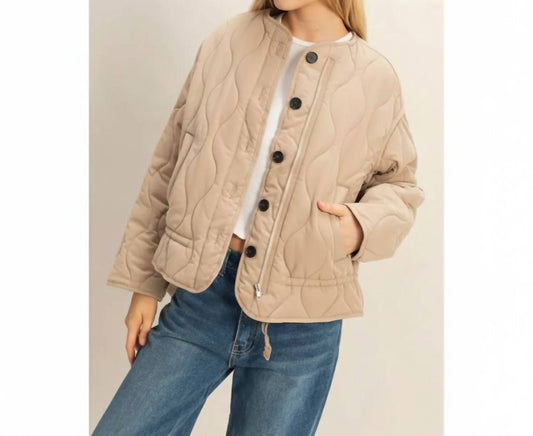 Hyfve - Quilted Peplum Jacket