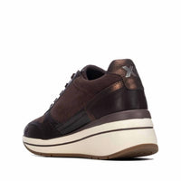 Xti - Women's Casual Wedge Lace-Up Sneakers