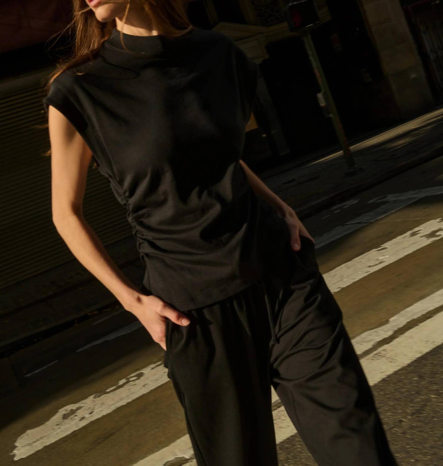 Nation Ltd - Andrea Side Shirred Top