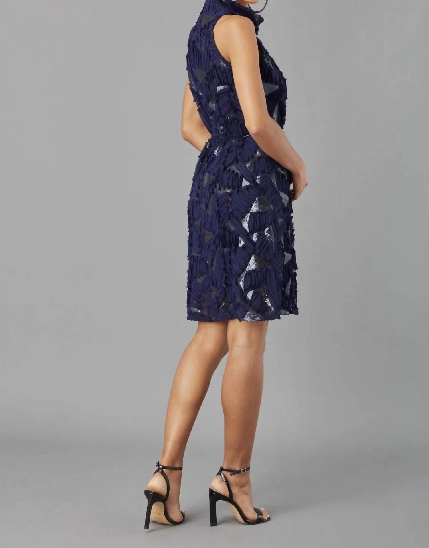 Lola & Sophie - Tulle & Sequin High Neck Dress