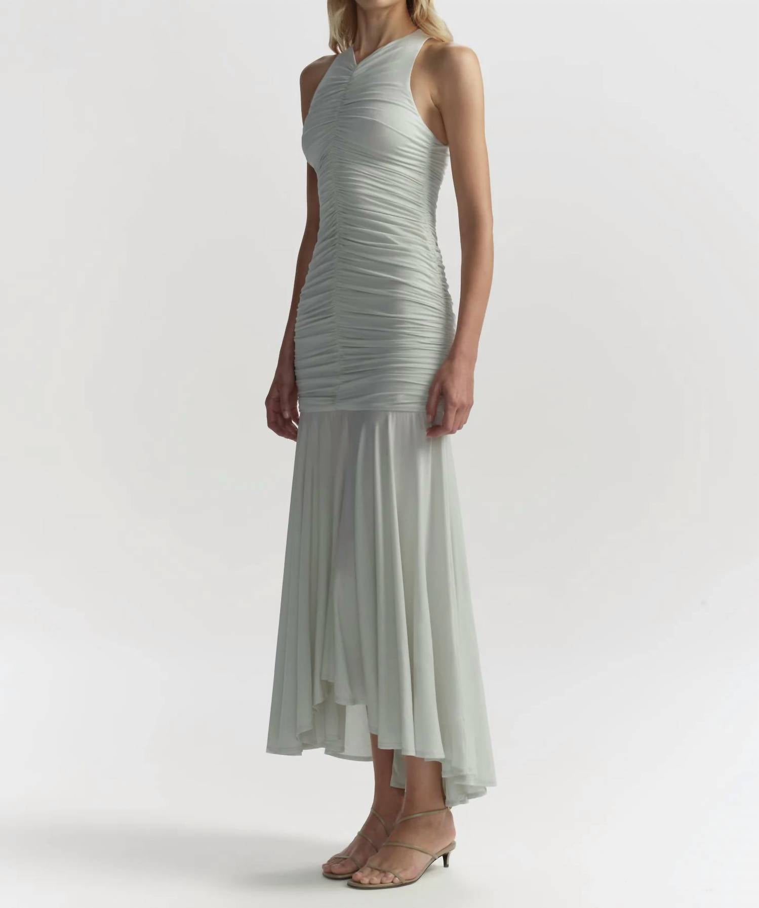 A.L.C. - Ayla Ruched Knit Midi Dress