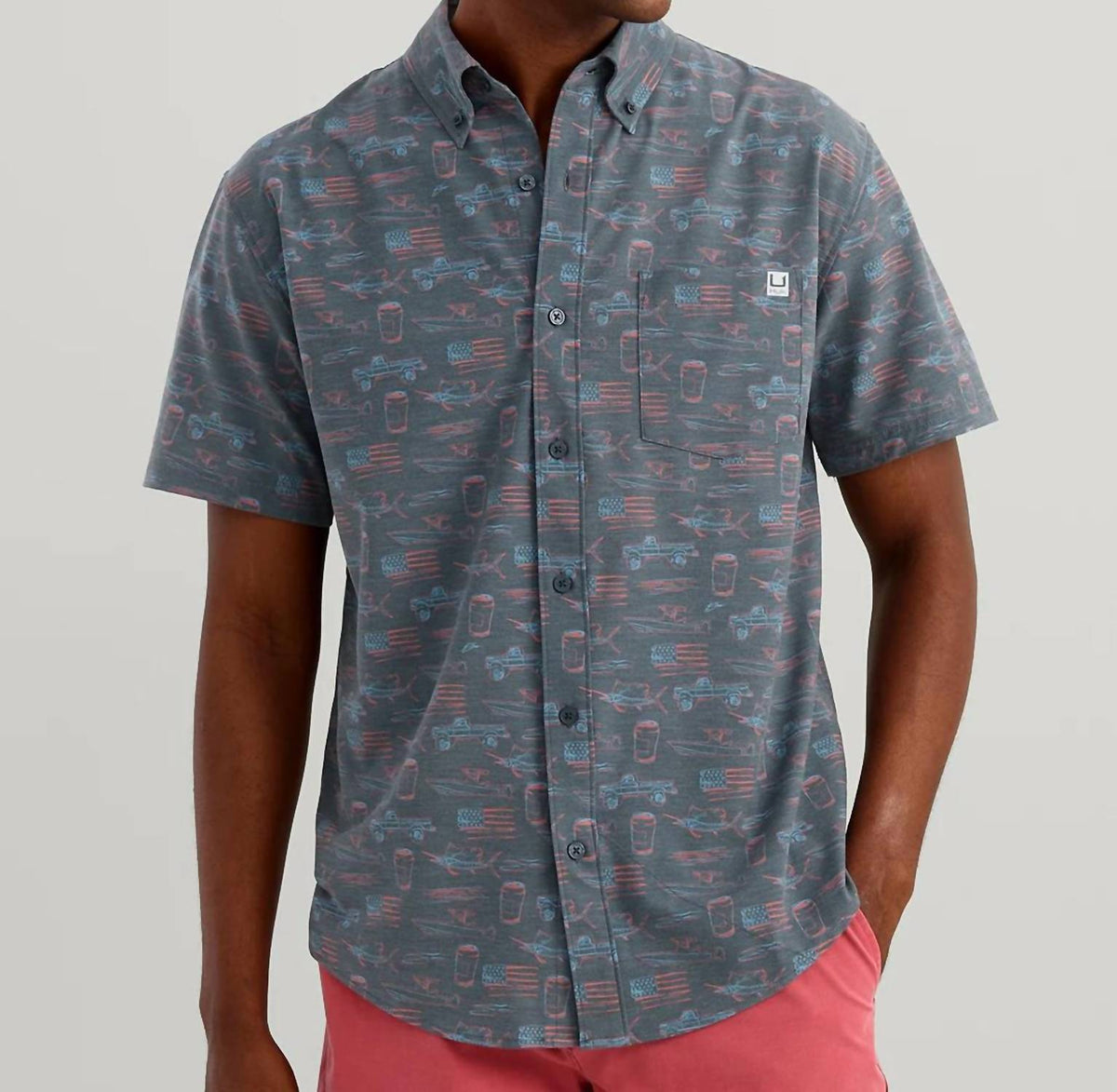 Huk - Kona Kc Printed Shirt