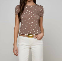 L'Agence - Ressi Short Sleeve Crew Tee Top