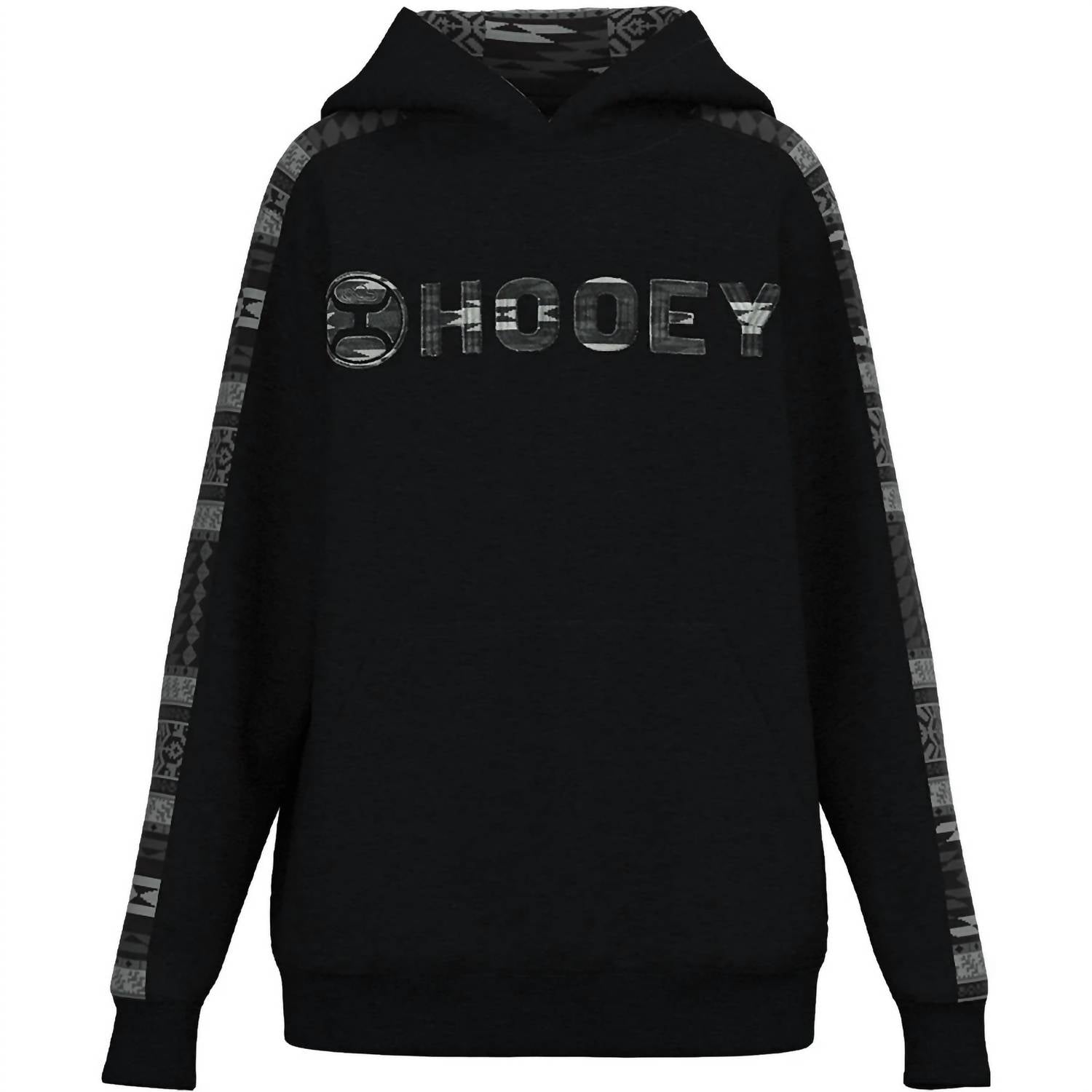 HOOEY Boys Youth Canyon Hoodie in black grey - kids' shirt