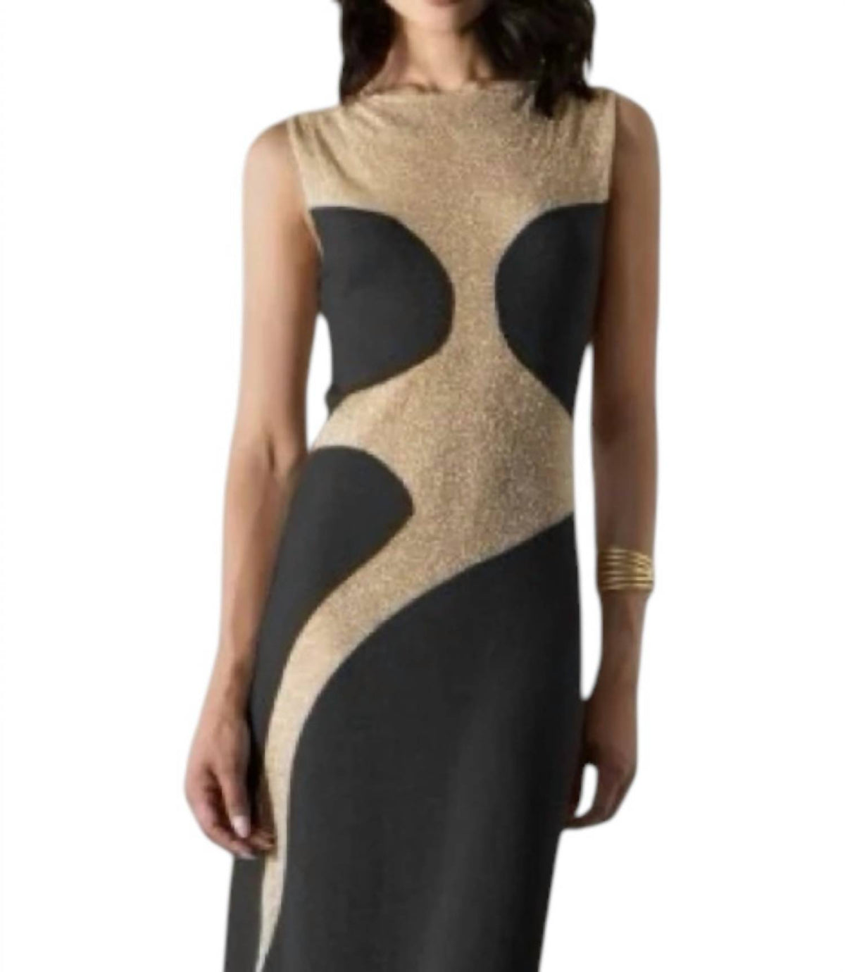 Aggel Knitwear - The Demi Two-tone Maxi Dress