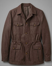 Canali - Men's Linen Overshirt Field Jacket