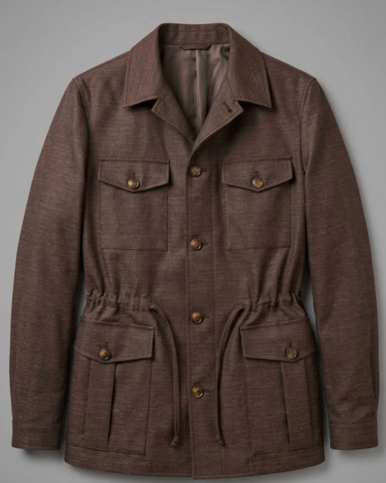 Canali - Men's Linen Overshirt Field Jacket