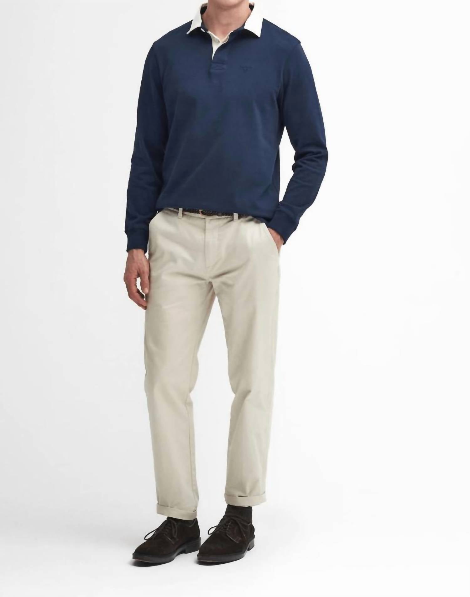Barbour Howtown Rugby Shirt in navy - men's shirt