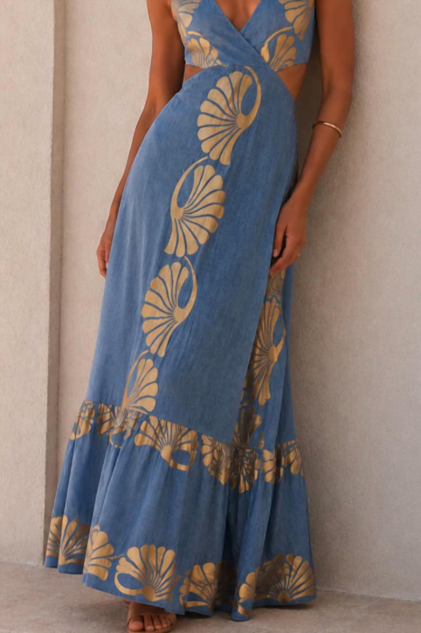Mystery Resort - Riviera Shell Maxi Dress