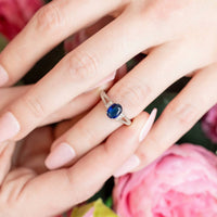 Starlette Women's Elsa Ring in blue - women's jewelry - alternate view