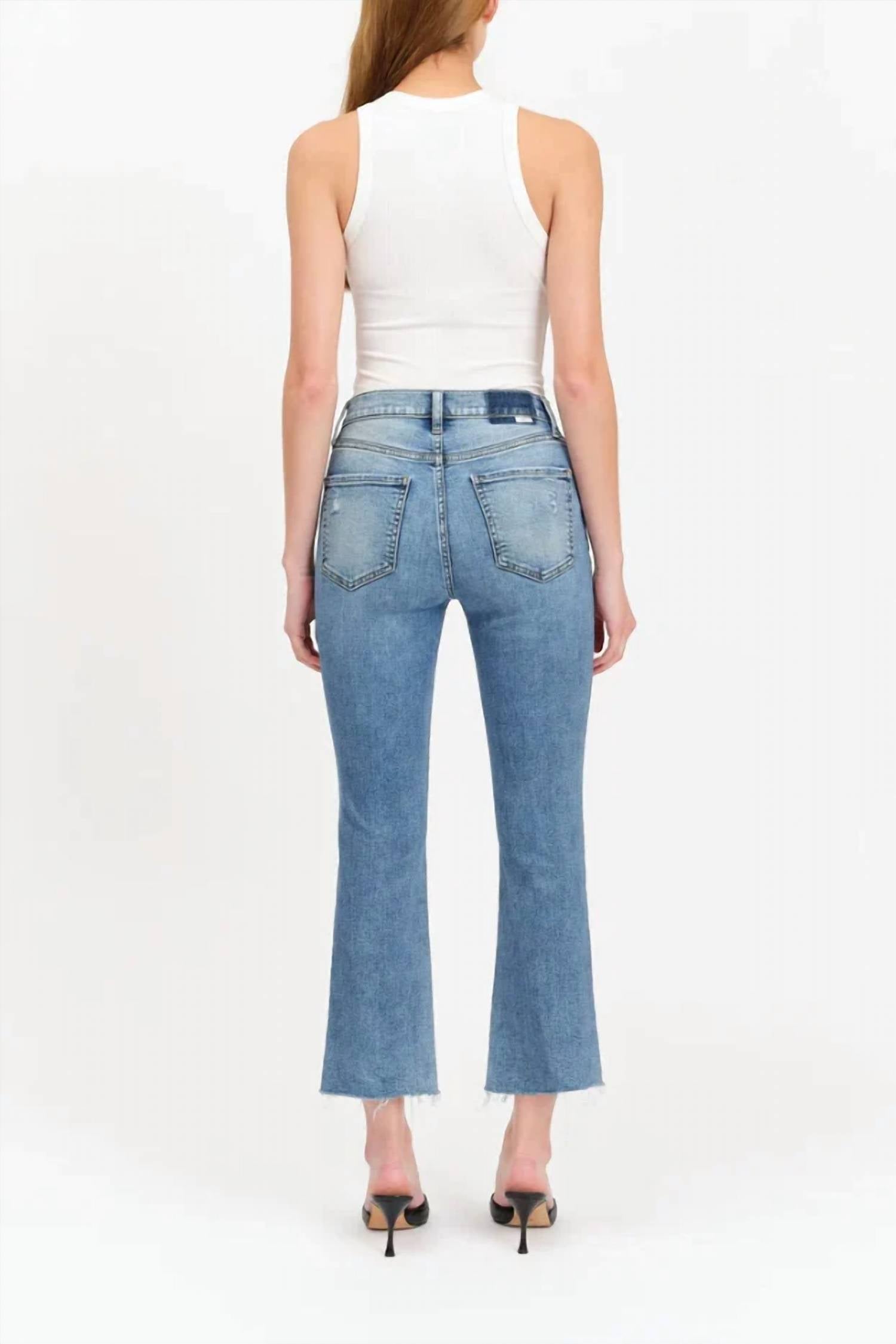 Daze - Shy Girl Crop Flare Jeans