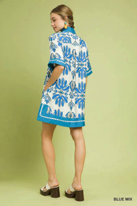 Umgee - Border Printed Dress