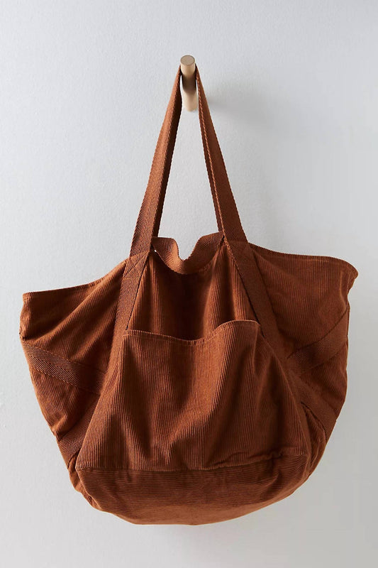 Free People - Women's Mega Cord Tote Bag