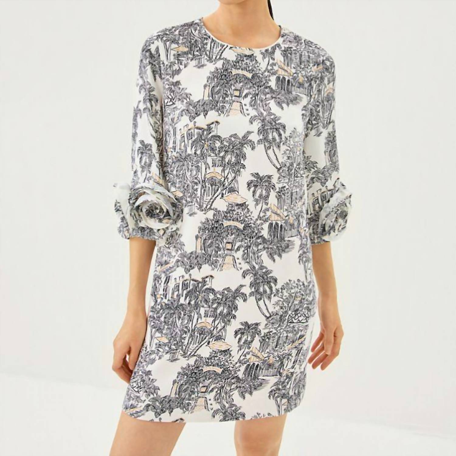 Lilly Pulitzer - Lu Rosette-cuff Crêpe Mini Dress