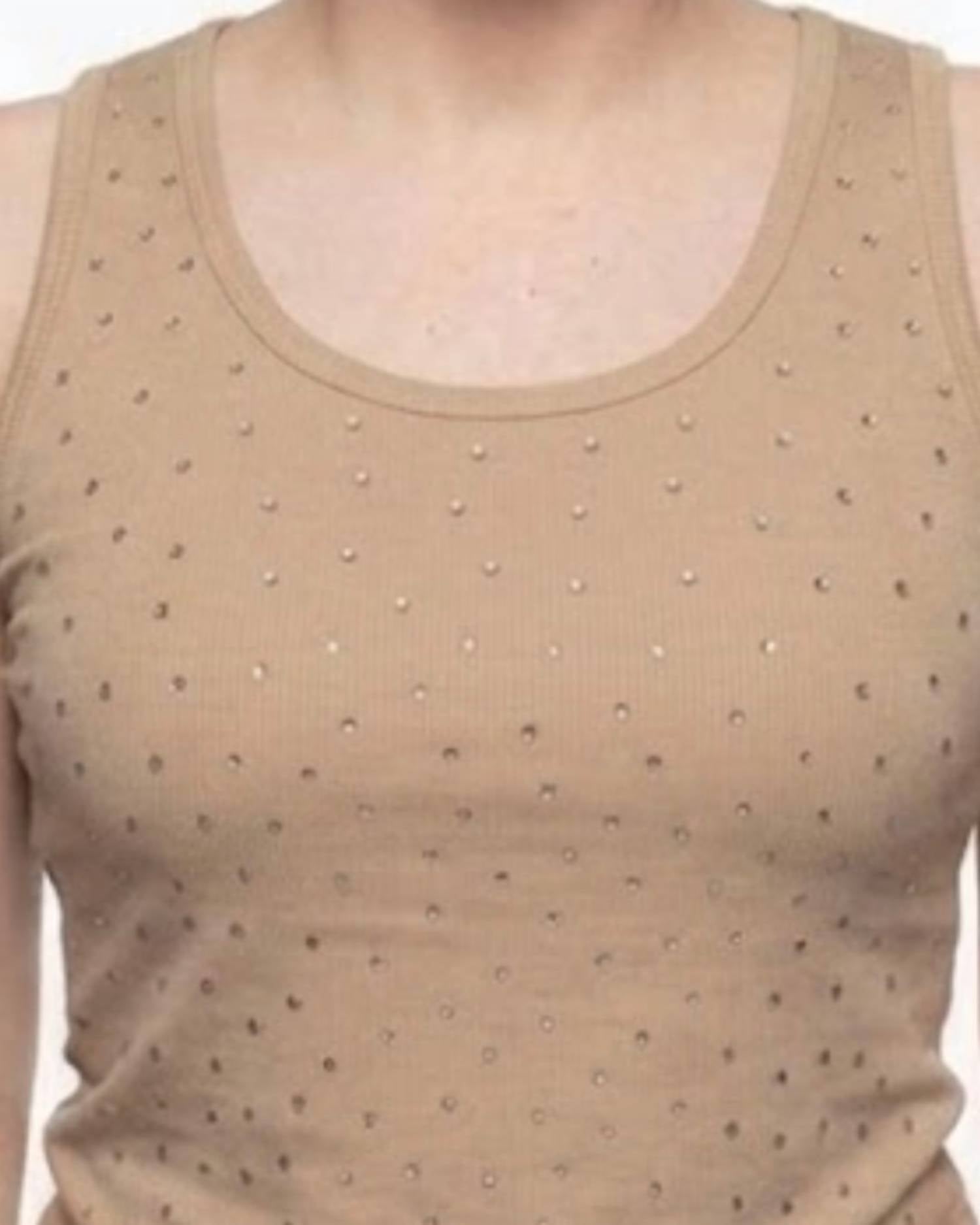 Azi - Everyday Jade Rhinestone Tank