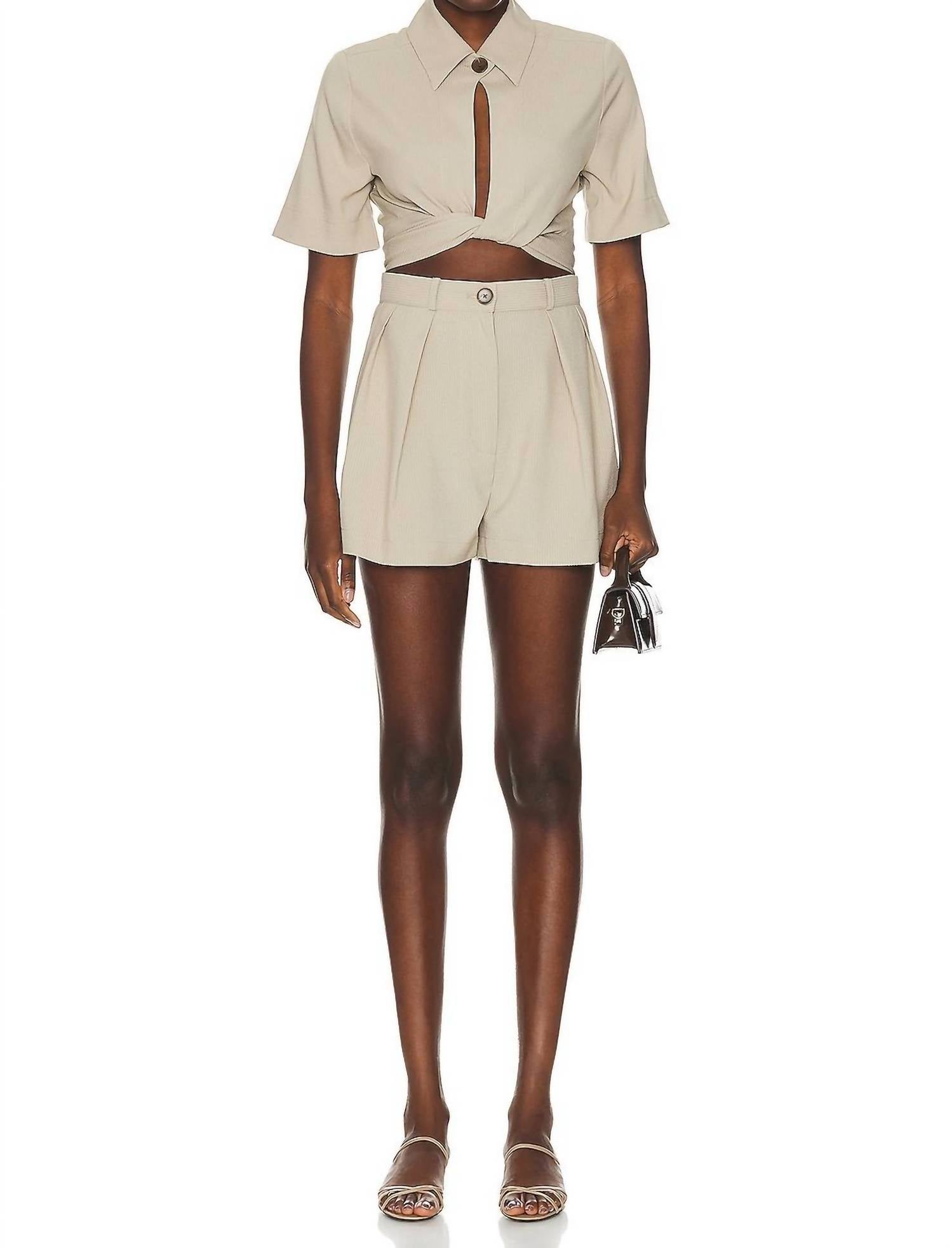 Matthew Bruch - Collared Wrap Top