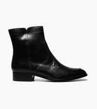 Florsheim Men's Essex Moc Toe Zipper Boot in black - men's boots - detail view