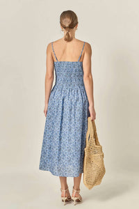 English Factory - Paisley Smocked Midi Dress