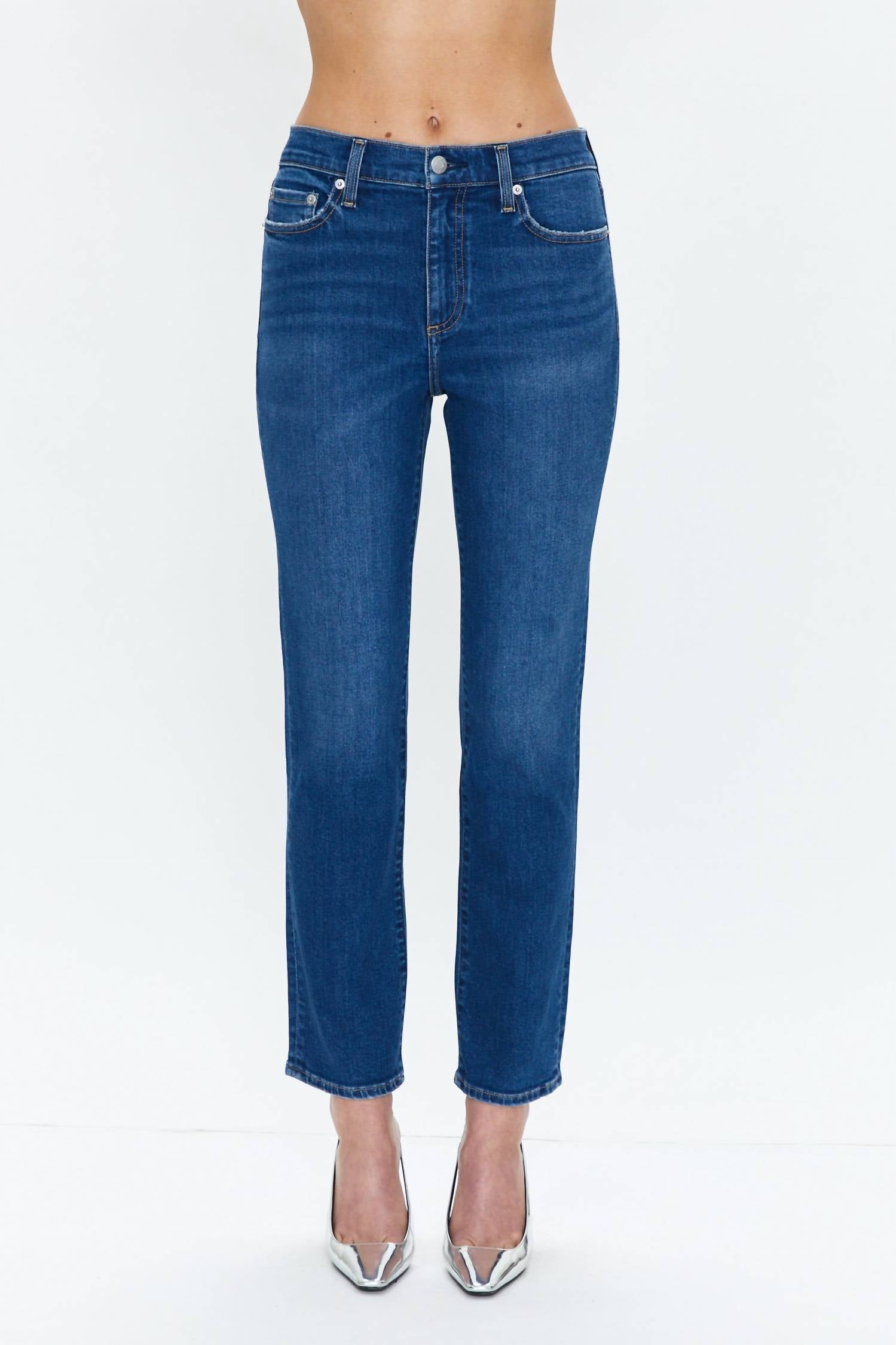 PISTOLA Monroe High Rise Cigarette Crop Jean in brighton - women's jeans