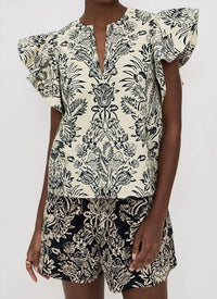 Ulla Johnson - Severine Flutter Sleeve Top