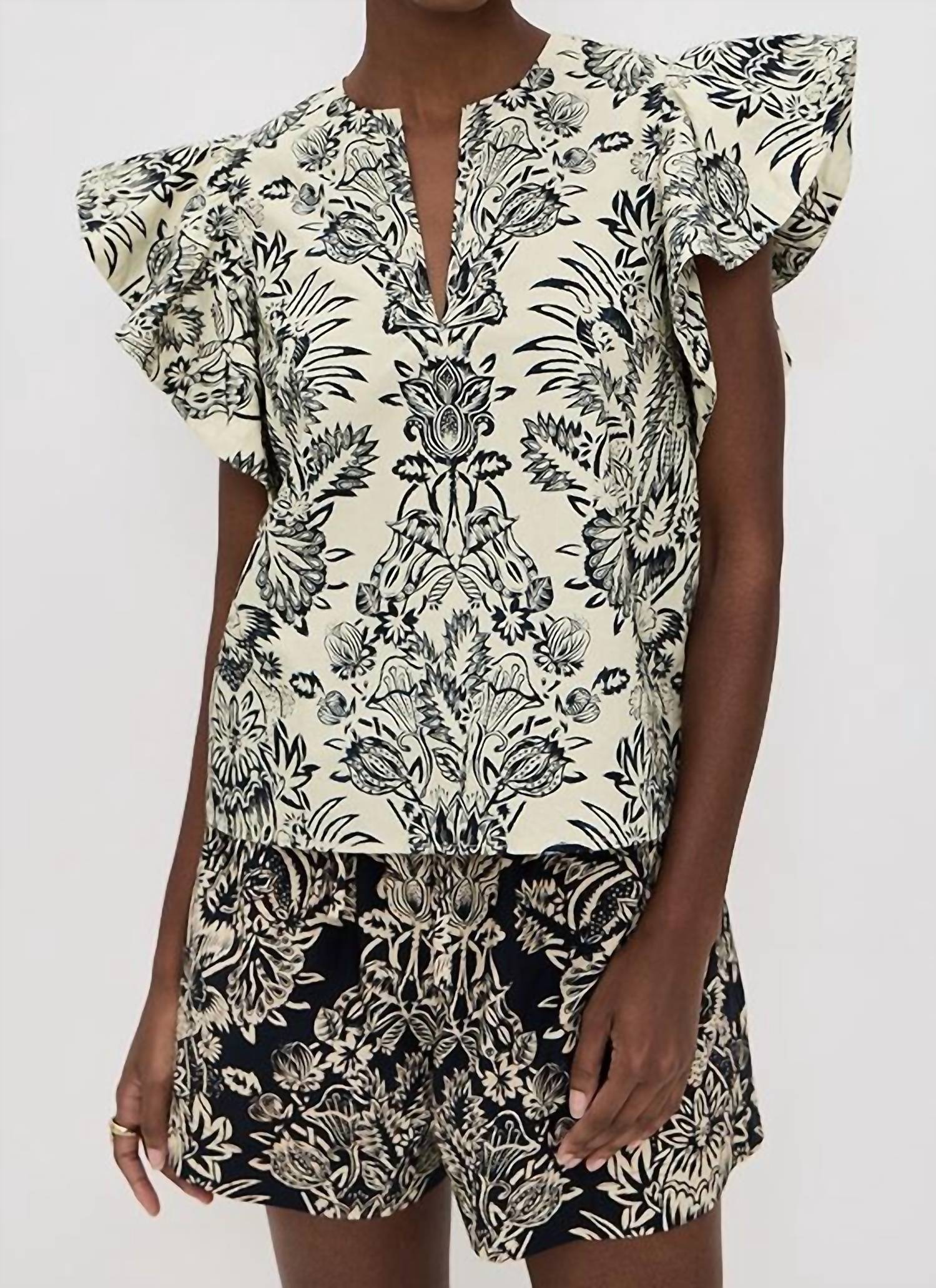 Ulla Johnson - Severine Flutter Sleeve Top