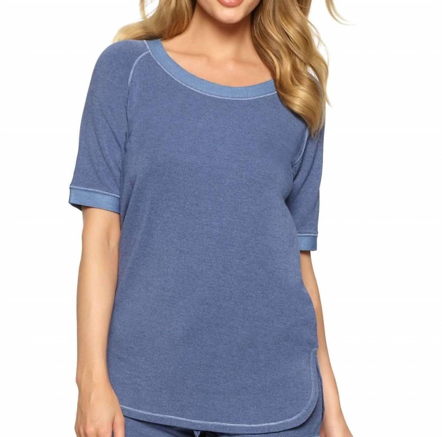 Felina - Jamie Loungewear Scoop Neck Raglan Sleeve Top