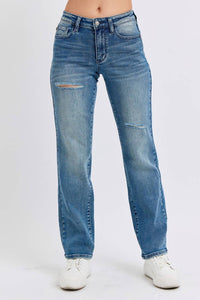 Judy Blue - Midrise Destroyed Dad Jeans