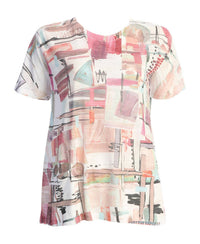 Jess & Jane - Women's Villa Patch Pocket Burnout Top